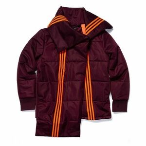 IVY PARK Burgundy and Orange Puffer Jacket